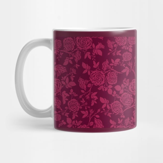 Red Rose Pattern by JulietLake